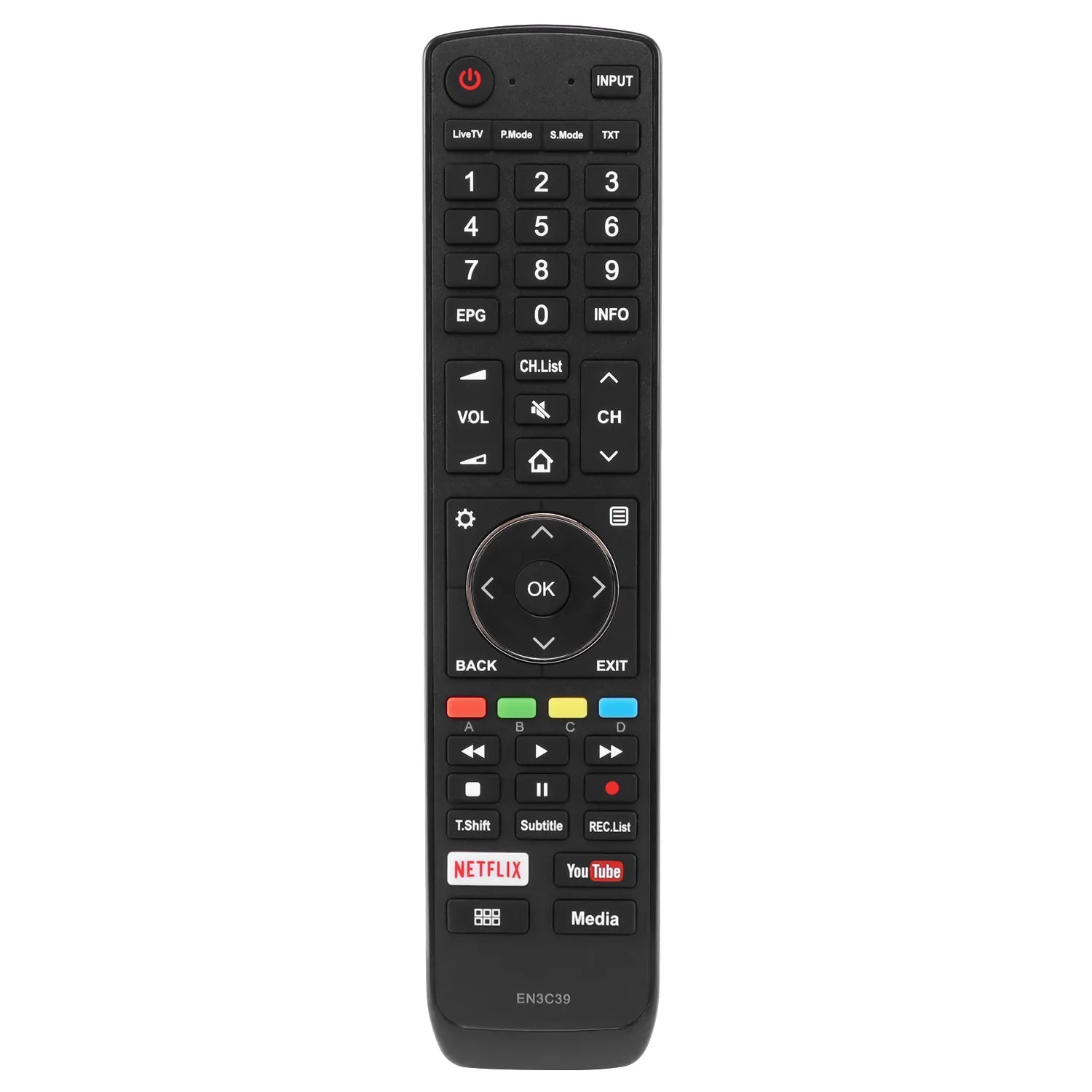 EN3C39 Replacement Remote for Hisense Televisions EN3C39 Replacement Remote for Hisense Televisions