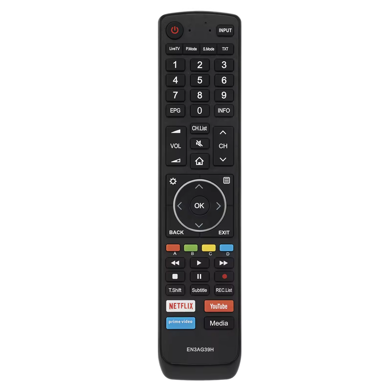 EN3AG39H Replacement Remote for Hisense Televisions