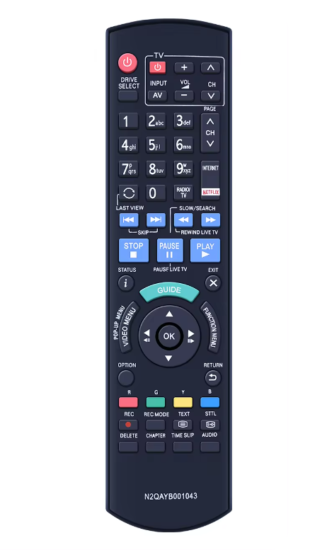 N2QAYB001043 Replacement Remote for Panasonic Home Theater Receivers