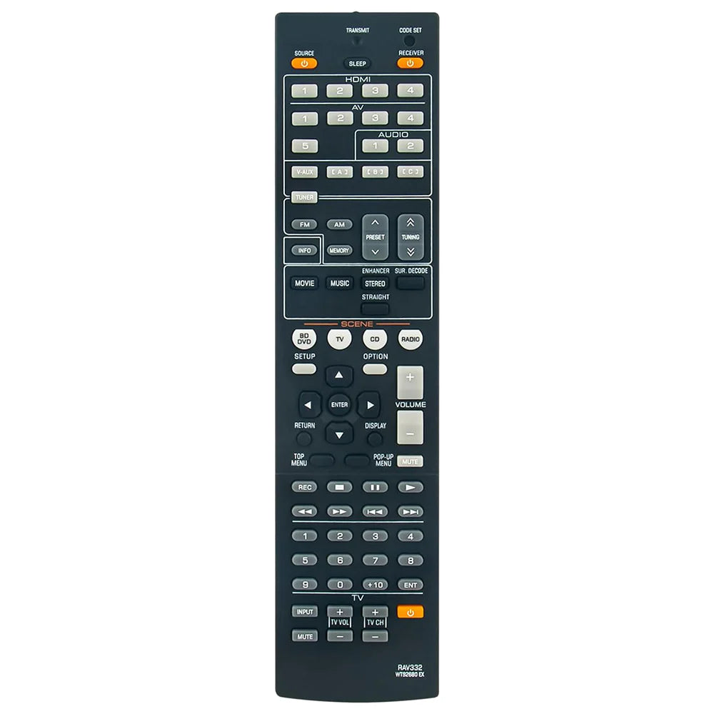 RAV332 WT92680EX Replacement Remote For Yamaha AV Receivers