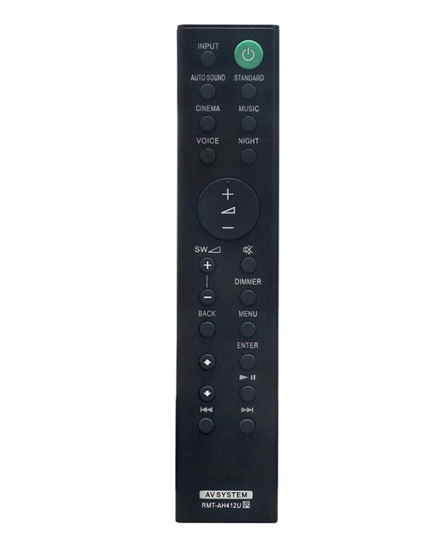 RMT-AH412U Replacement Remote for Sony 5.1ch Home Cinema Soundbars