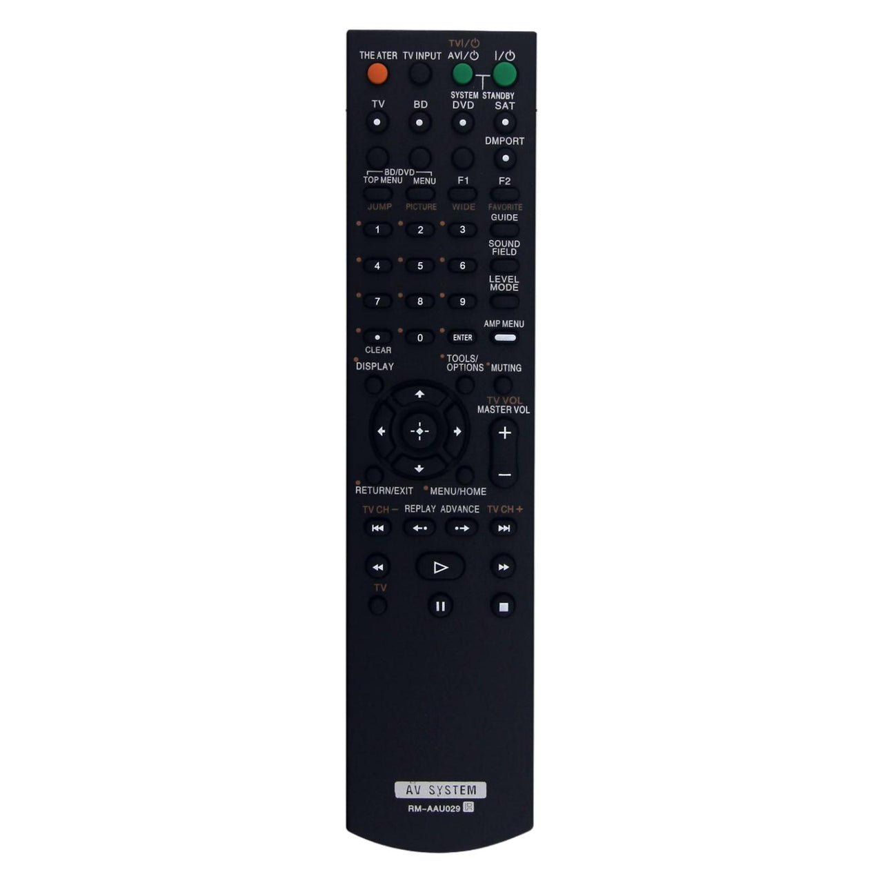 RM-AAU029 Replacement Remote for Sony Home Theatre Systems