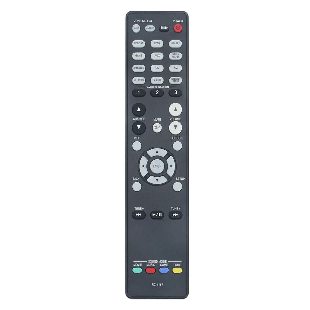RC-1167 Replacement Remote for Denon AV Audio Video Receivers