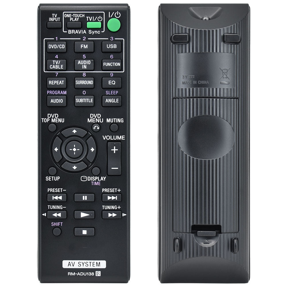 RM-ADU138 Replacement Remote for Sony AV Systems