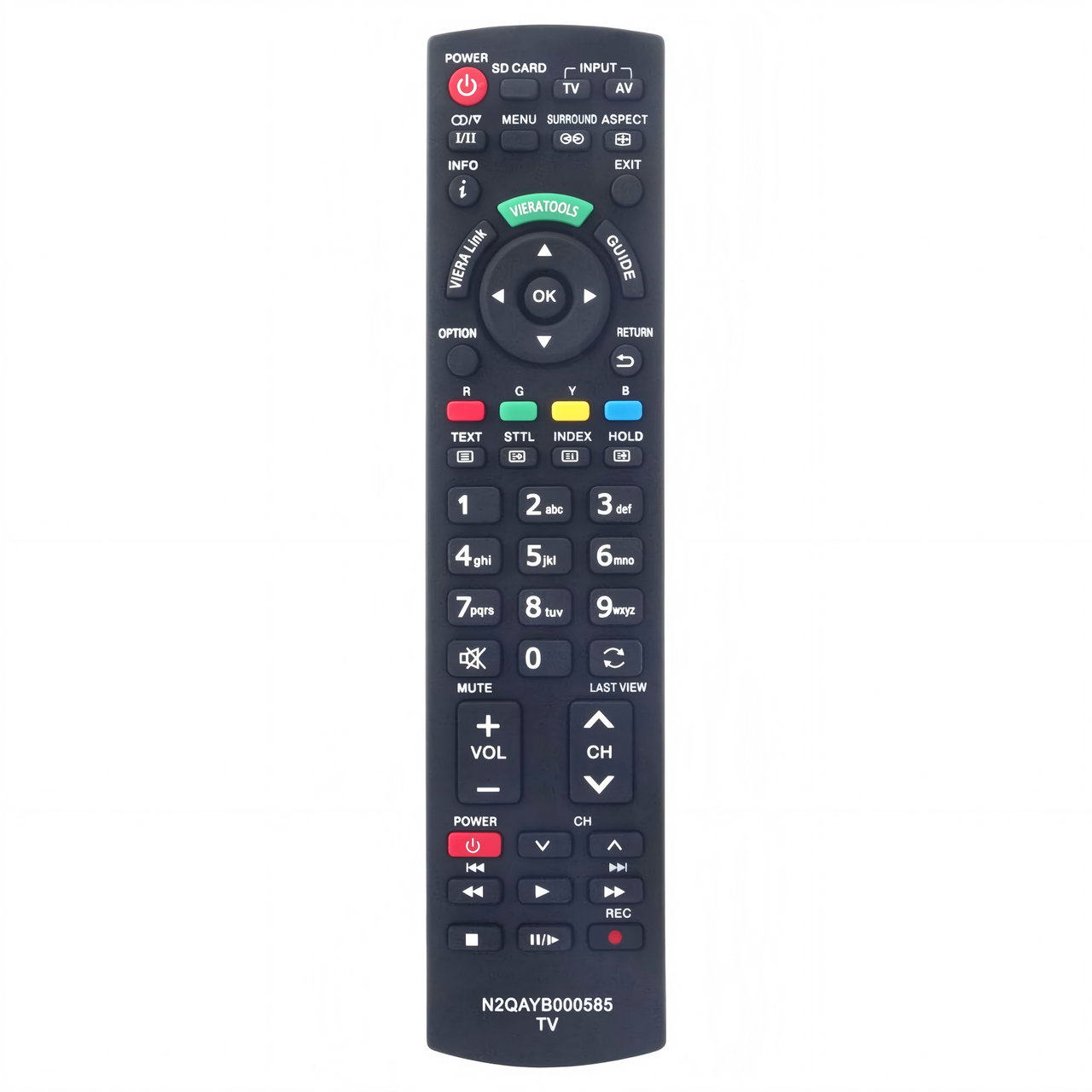 N2QAYB000585 Replacement Remote for Panasonic Televisions