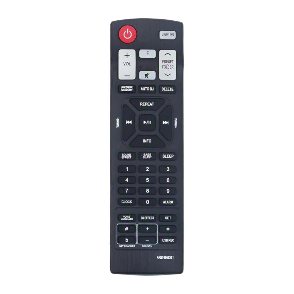AKB74955321 Replacement Remote for LG Mini Hi-Fi Systems
