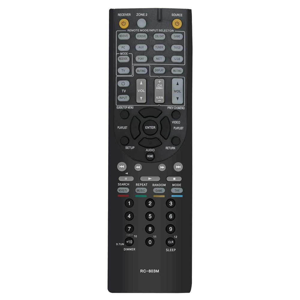 Vip2250 Receiver Remote RC-803M Replacement Remote for Onkyo AV Receivers