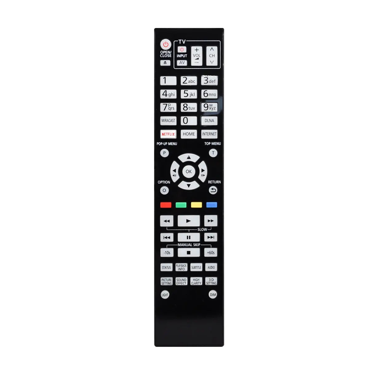 N2QAYA000128 Replacement Remote for Panasonic Blu-Ray Disc Player