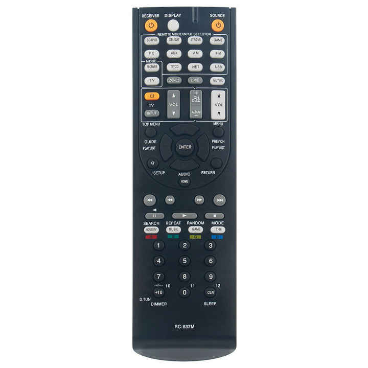 RC-837M Replacement Remote for Onkyo AV Receivers