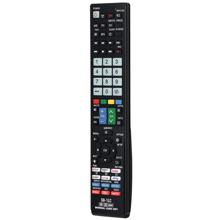 Sharp Remote Universal SH-1LC Universal Replacement Remote for Sharp Televisions