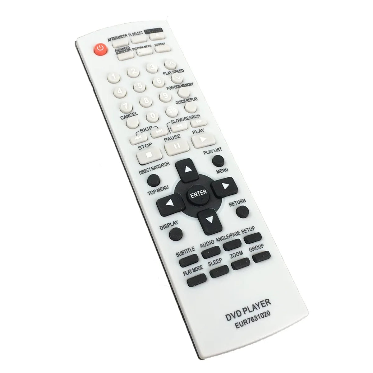 EUR7631020 Replacement Remote for Panasonic DVD Players
