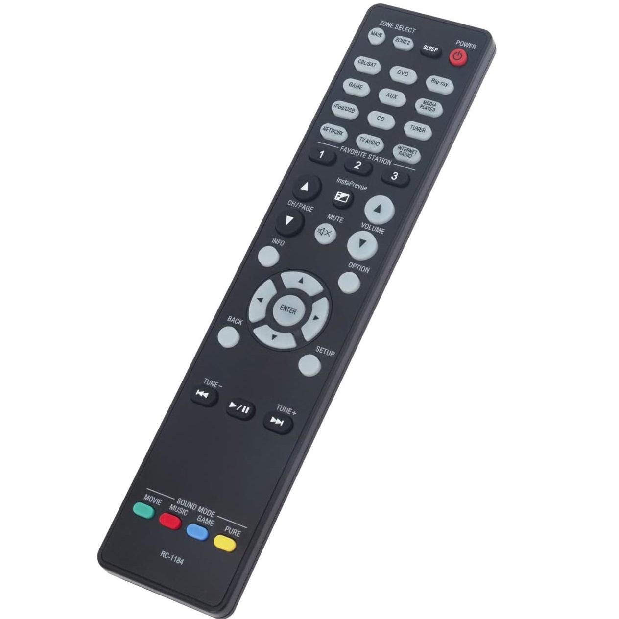 RC-1184 Replacement Remote for Denon AV Receivers