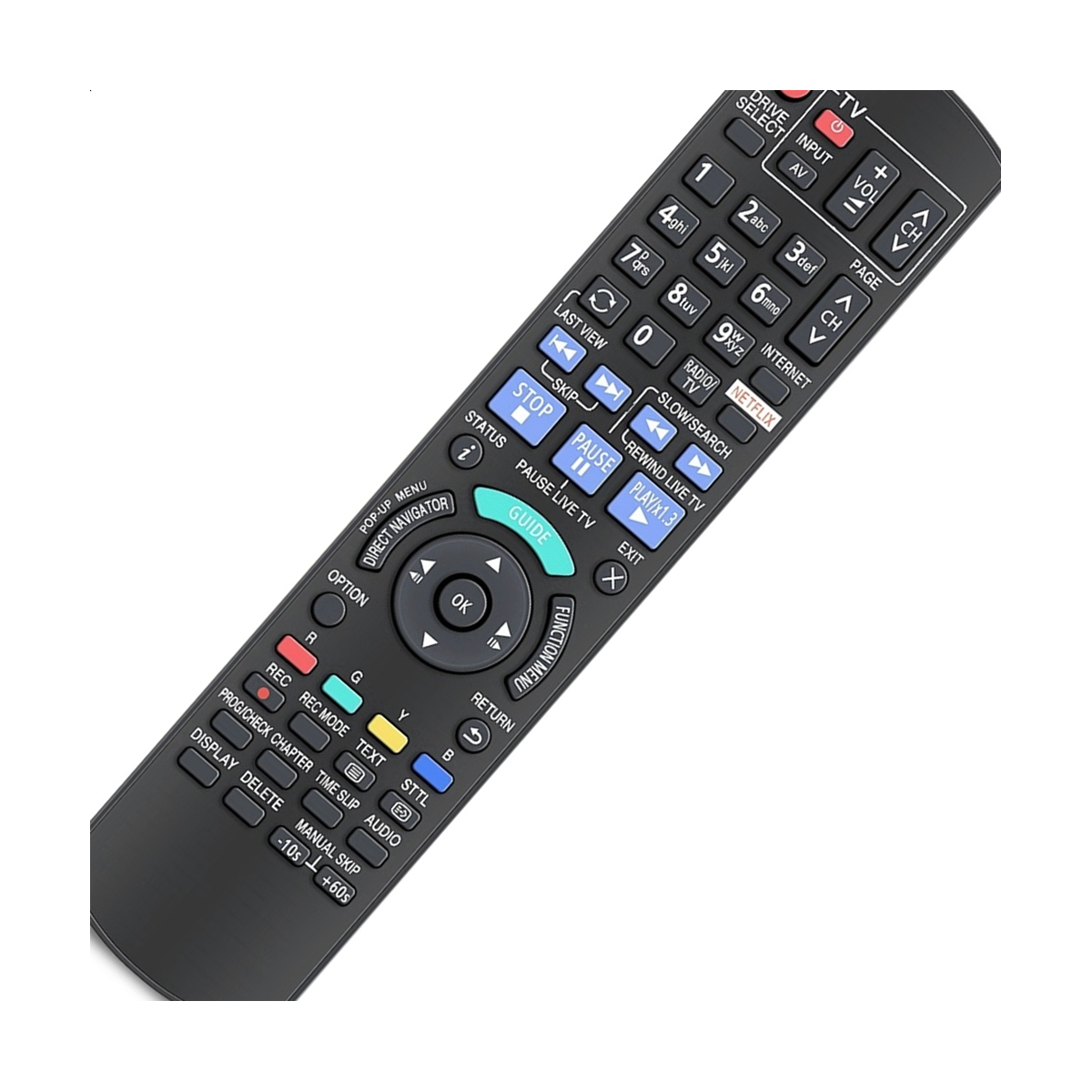 N2QAYA000172 - Telecomando di ricambio per lettore Blu-ray Panasonic DP-UB9000EGK DP-UB9000GNK DP-UB9004EGK DP-UB9000 DP-UB9004 N2QAYA000172 - Telecomando di ricambio per lettore Blu-ray Panasonic DP-UB9000EGK DP-UB9000GNK DP-UB9004EGK DP-UB9000 DP-UB9004
