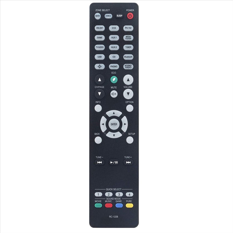 RC-1228 Replacement Remote for Denon AV Receivers