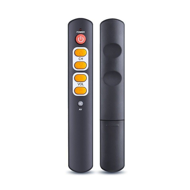 6 Button Learning Remote Universal Large Button 6-Key Learning Replacement Remote for TV, DVD P
