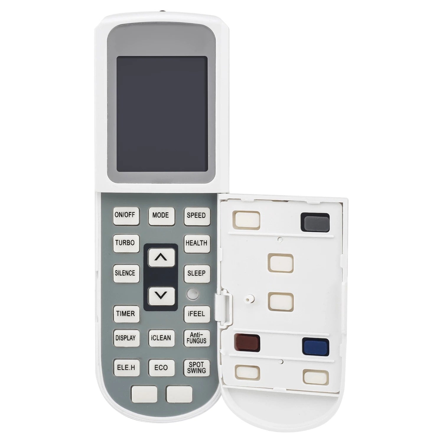 Télécommande De Remplacement YKR-L/102E Pour Climatiseur AUX - Compatible YKR-L/101E/102E, Portée 10m, Nécessite 2 Piles AAA