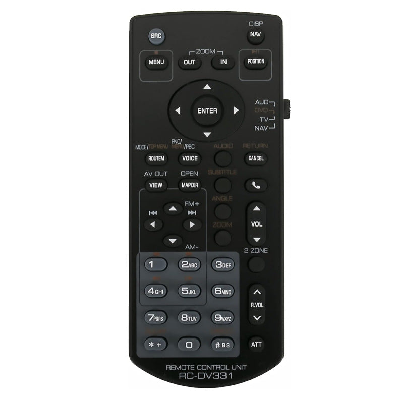 RC-DV331 Replacement Remote for Kenwood DDX3021 DDX3051 Car DVD Receivers