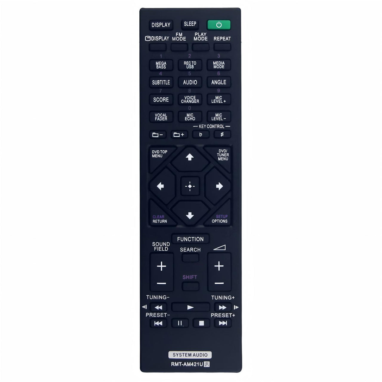 RMT-AM421U Replacement Remote for Sony MHC-M40D HCD-M40D MHC-M20D Audio Systems