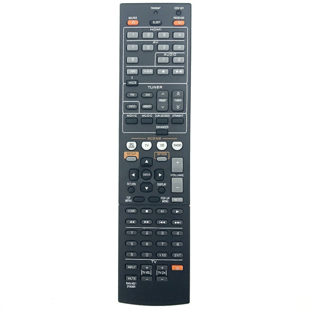 RAV491 ZF30320 Replacement Remote For Yamaha AV Receivers