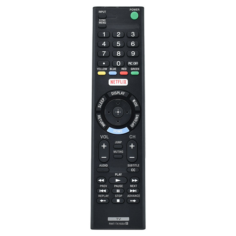 RMT-TX102B NETFLIX Replacement Remote for Sony Televisions