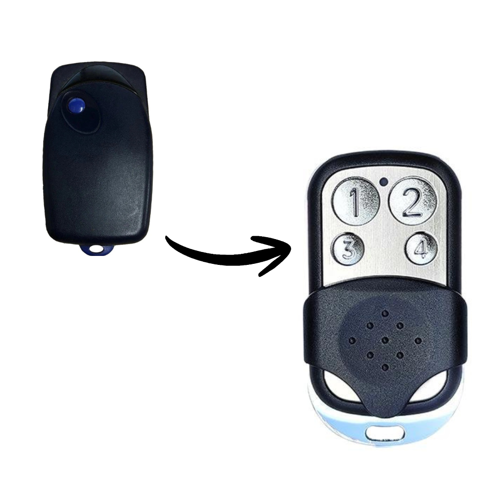 Garage Door Replacement Remote for Nice FLO1 FLO2 FLO4 VE VERY 433MHz