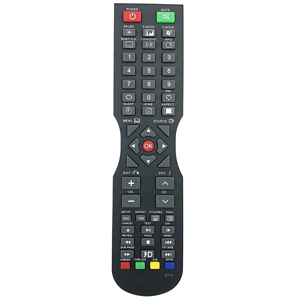 QT1E Replacement Remote Control for SONIQ Full HD LCD LED Television