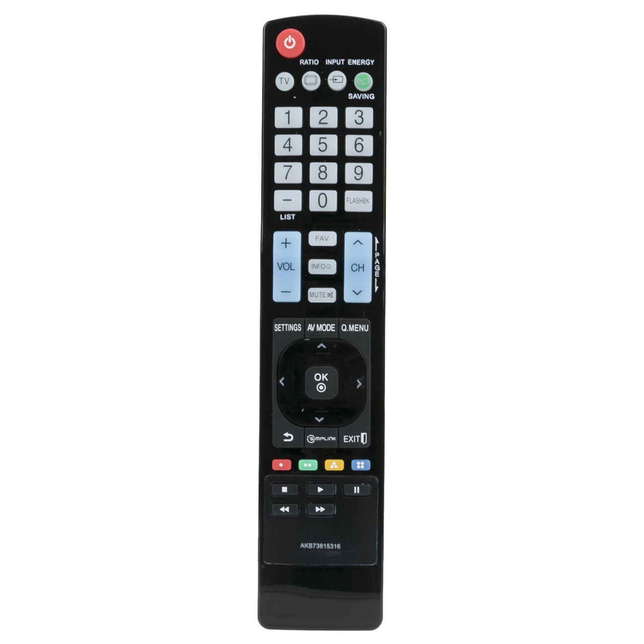 AKB73615316 Replacement Remote for LG Televisions