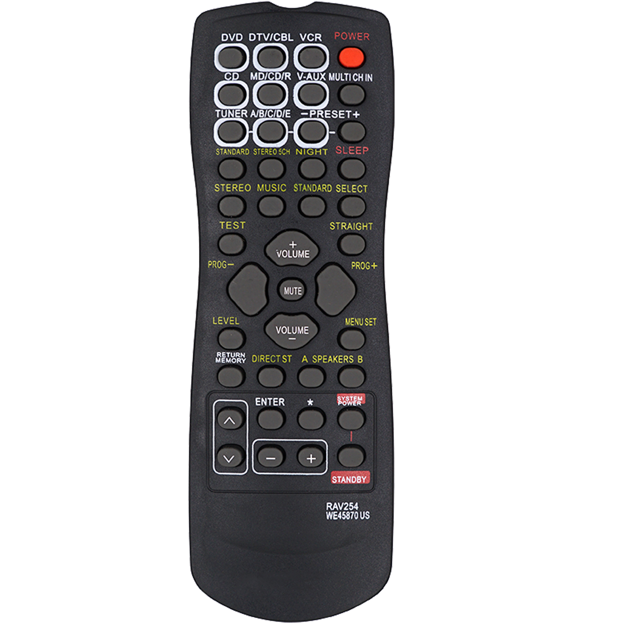 RAV254 Replacement Remote for Yamaha AV Receiver